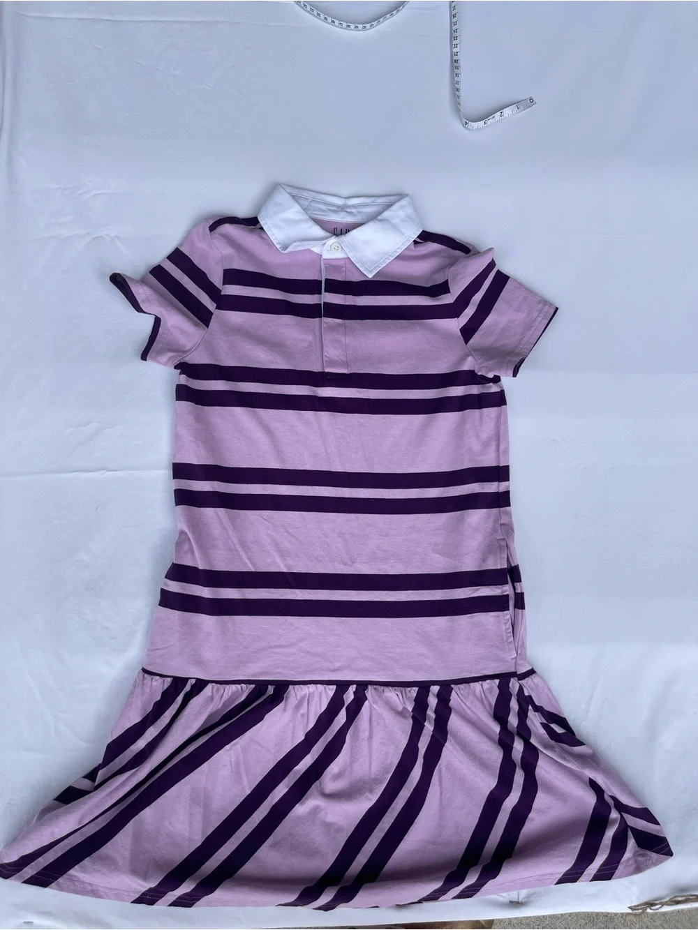 GAP Lilac and Dark Purple Striped Polo Dress